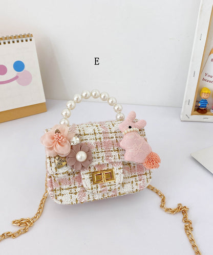 Fashionable Cute Mini Kids Girls Nail bead Messenger Bag IU017