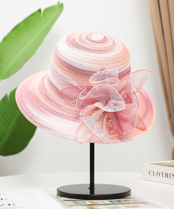 Blue Hat Fine Organza Sun Floppy Floral