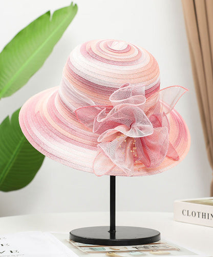 Blue Hat Fine Organza Sun Floppy Floral
