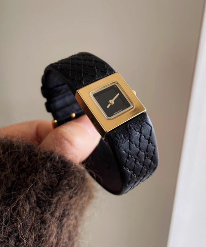 Gold Waterproof Quartz Movement Fine Leather Watches