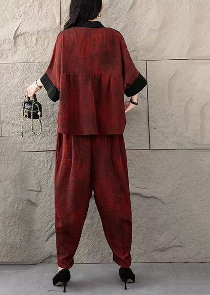 Piece Women Two Patchwork Cotton Oversized Fine Mulberry Set