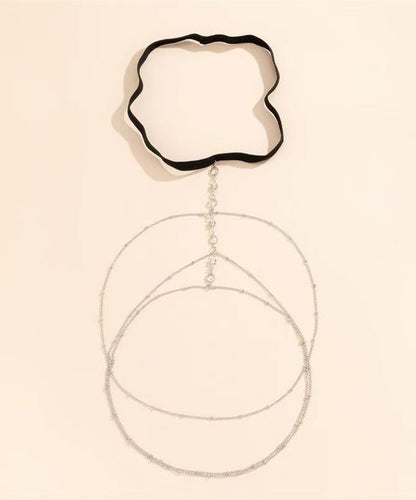 Body Alloy Tassel Star Chain Beach Shape Silk Zircon Fine