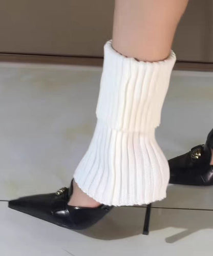 Fine Pointed High Black Toe Splicing Stiletto Heels Sheepskin