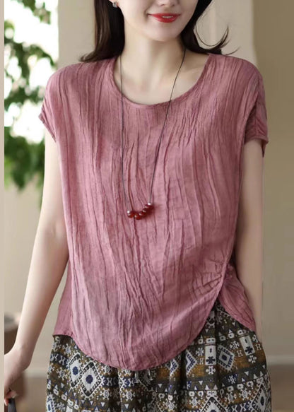 Asymmetrical White Fitted Beach Vest Linen Summer