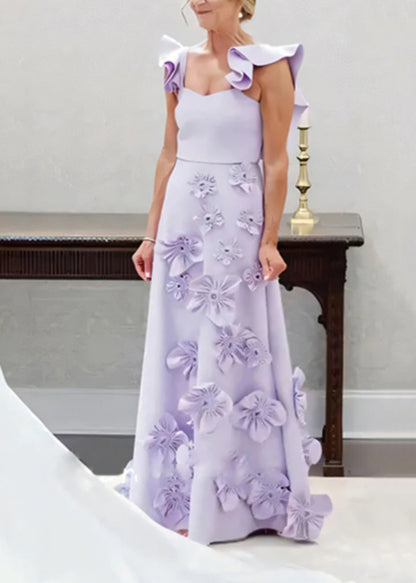 White Pockets Cotton Ruffled Dress Party Sleeveless Floral