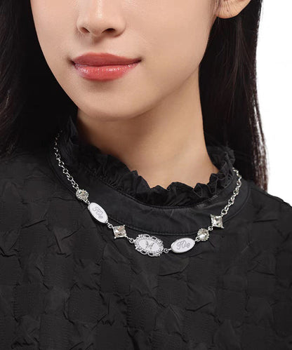 Princess Drip Alloy Glaze French Silk Butterfly Necklace