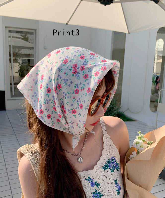 Foulard de plage imprimé polyvalent français YU1003