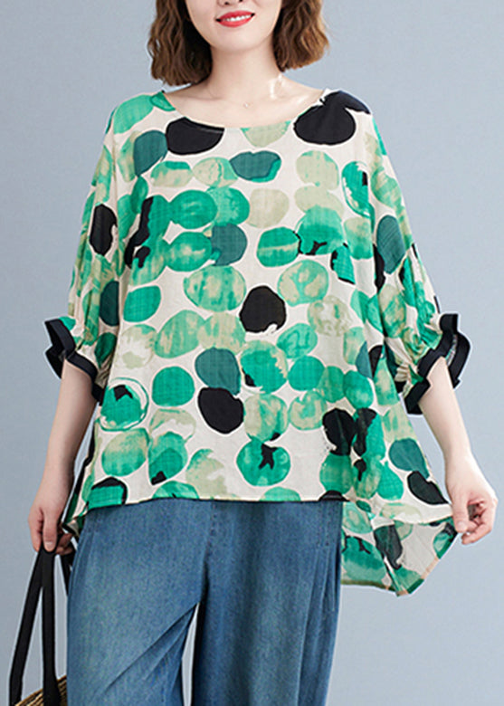 Green O-Neck Cozy Top Short Sleeve GH1044