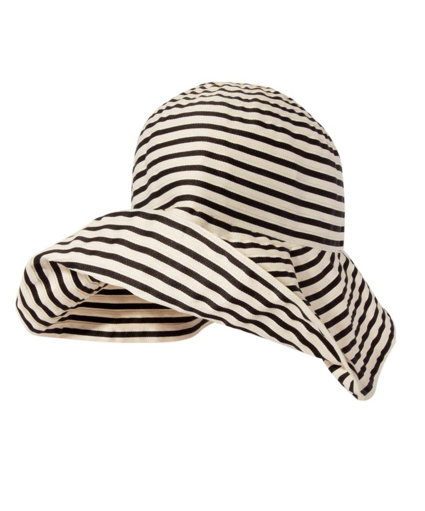 Hat Protection Striped Large Sun Bucket Brim Japanese