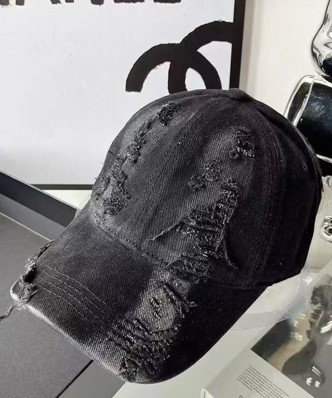 Cap Version Gradient Ripped Korean Pink Versatile Baseball Hat