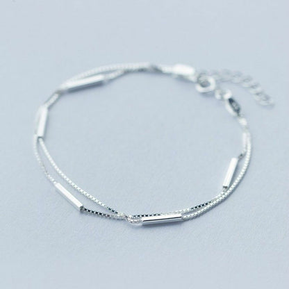 Segment Bar Bracelet Sterling Silver 925