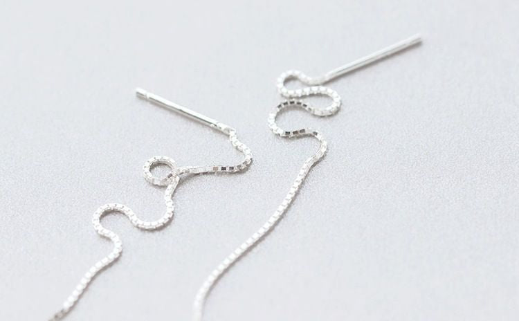 Leaf Silver 925 Drop Sterling Earring