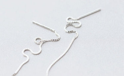 Leaf Silver 925 Drop Sterling Earring