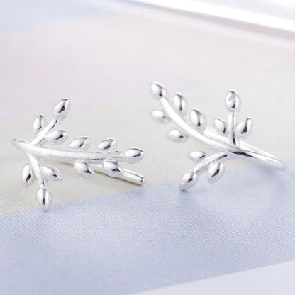 Sterling Leaf 925 Earring Silver