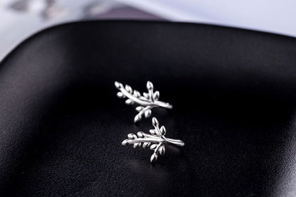 Sterling Leaf 925 Earring Silver