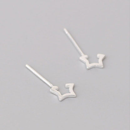 925 Sterling Star Silver Open Earring
