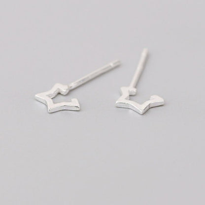925 Sterling Star Silver Open Earring
