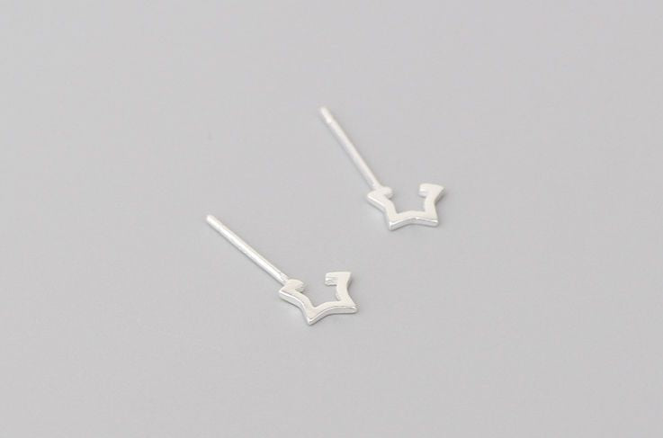 925 Sterling Star Silver Open Earring