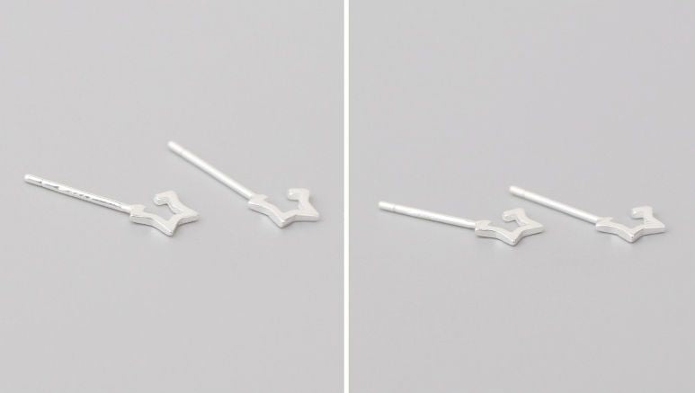 925 Sterling Star Silver Open Earring