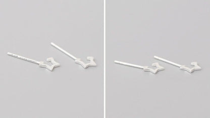 925 Sterling Star Silver Open Earring