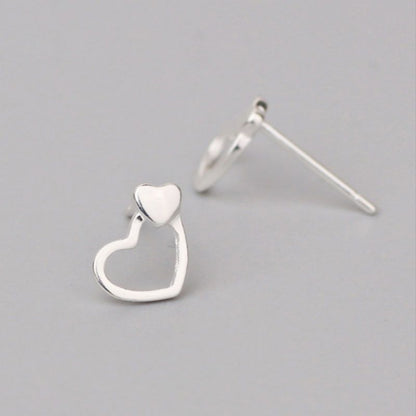 Earring Silver Sterling 925 Heart