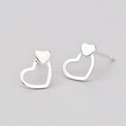 Earring Silver Sterling 925 Heart