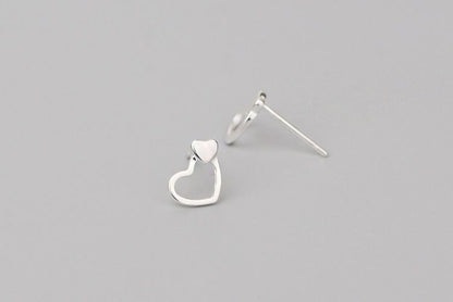 Earring Silver Sterling 925 Heart