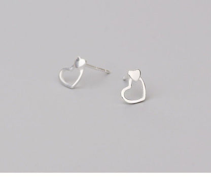 Earring Silver Sterling 925 Heart