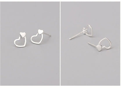 Earring Silver Sterling 925 Heart