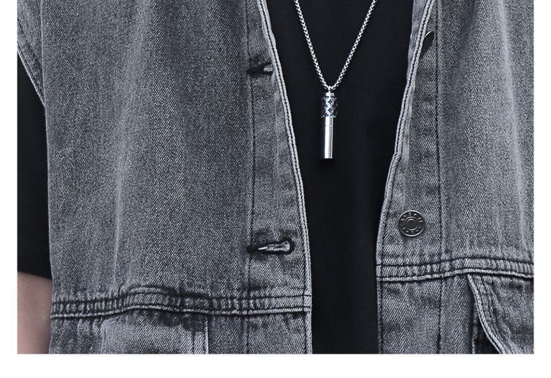 Aromatherapy Essential Oil Pendant Stainless Steel Necklace