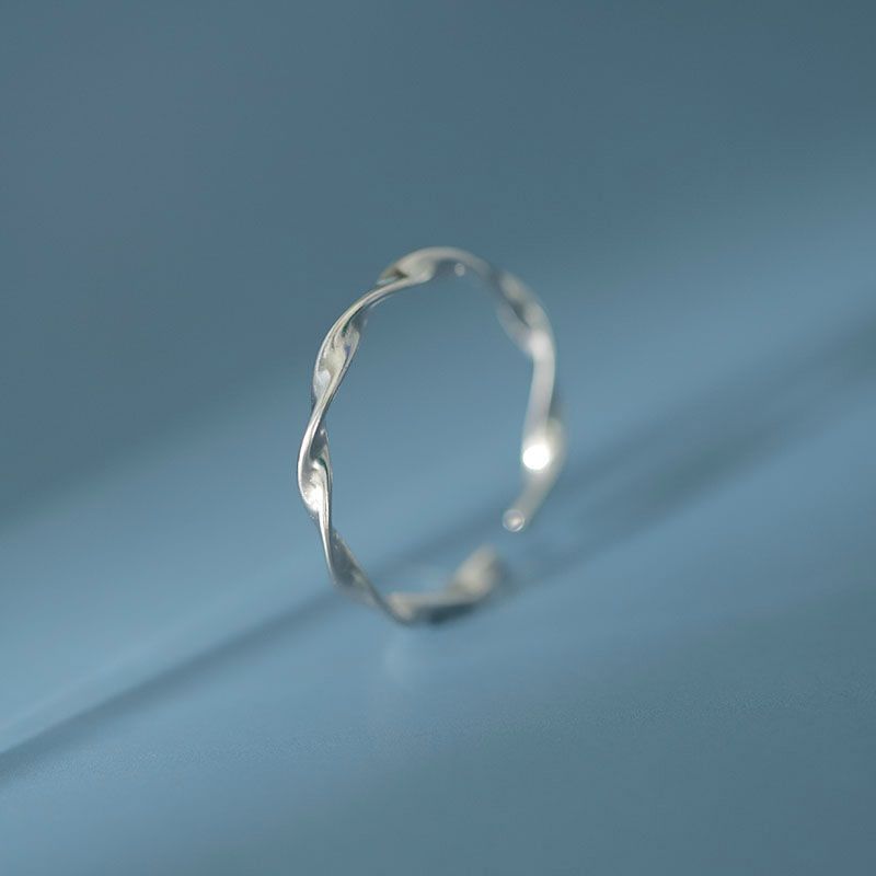Ring Sterling Twisted Silver