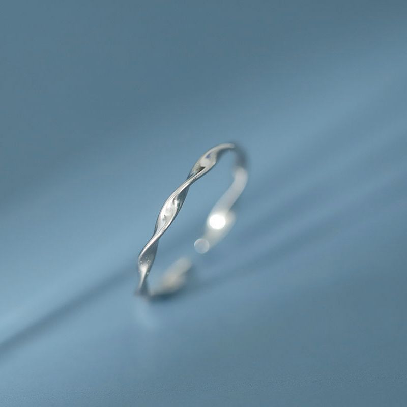 Ring Sterling Twisted Silver