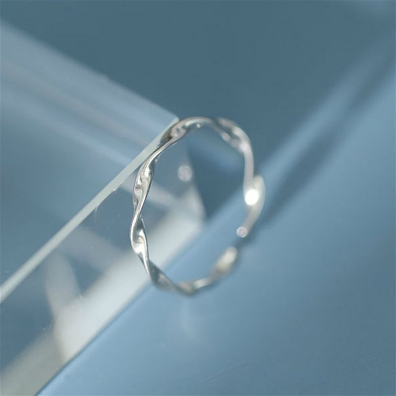 Ring Sterling Twisted Silver