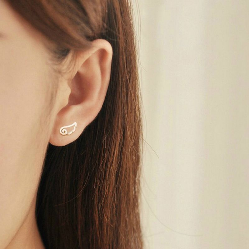 Wings Silver Sterling Earring