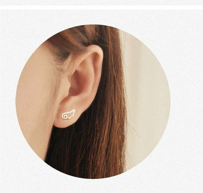 Wings Silver Sterling Earring