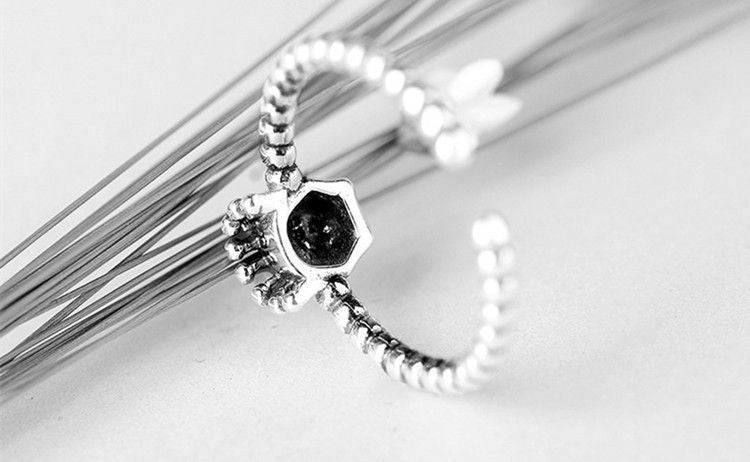Open Skull Sterling Ring Silver