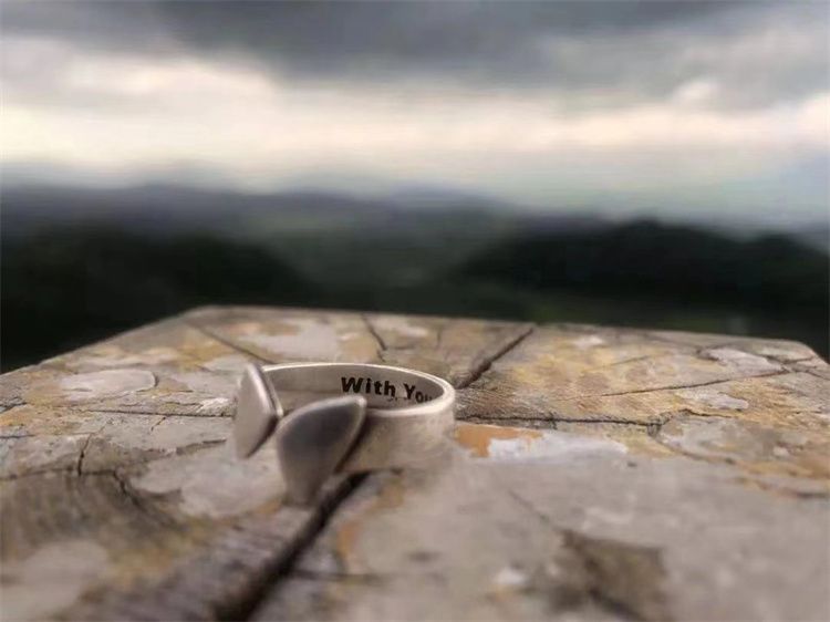 Sterling Open Butterfly Ring Silver