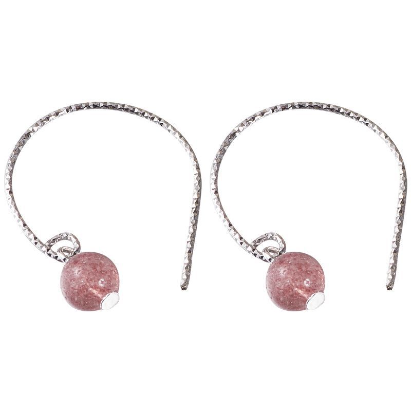 Faux Sterling Earring Crystal Silver Dangle