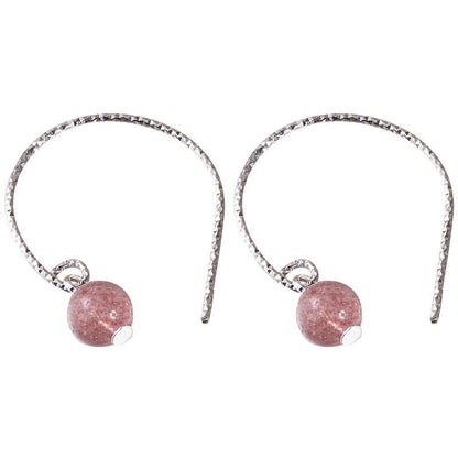 Faux Sterling Earring Crystal Silver Dangle