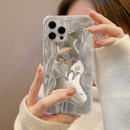 Phone Flower Mirrored Case
