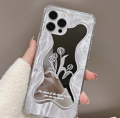 Phone Flower Mirrored Case