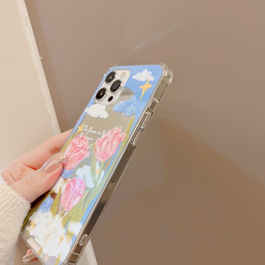 Flower Phone Mirrored Case