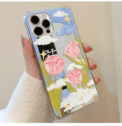 Flower Phone Mirrored Case