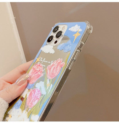 Flower Phone Mirrored Case