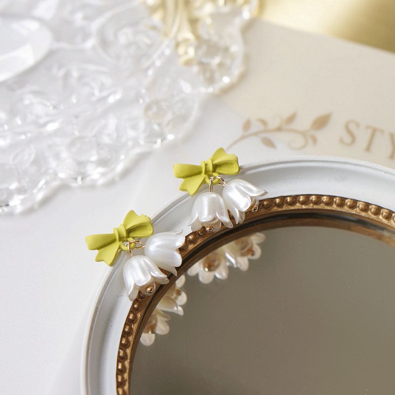 Alloy Earring Flower Bow