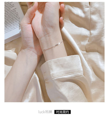 Bracelet Sterling LUCK Silver