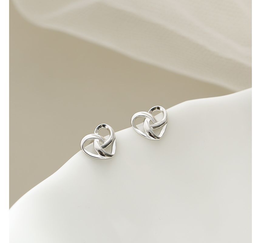 Heart Stud Sterling Silver Earring