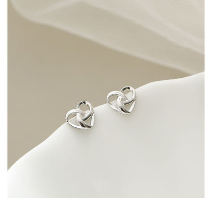 Heart Stud Sterling Silver Earring