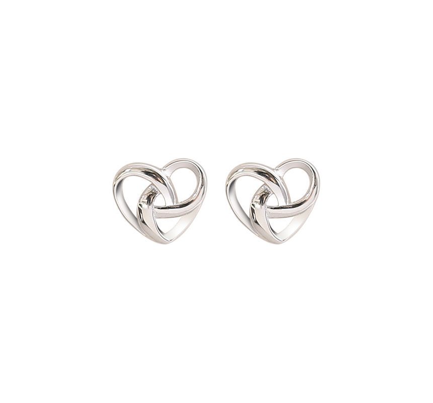 Heart Stud Sterling Silver Earring