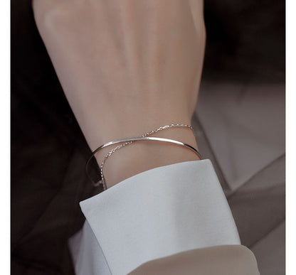 Layered Bracelet Sterling Silver